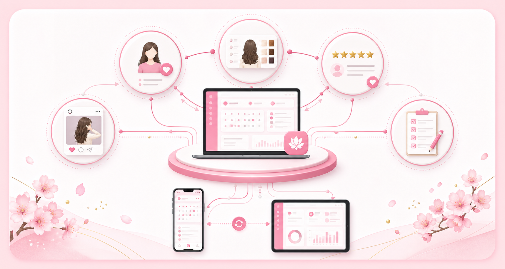 美容プロのサービス全体像